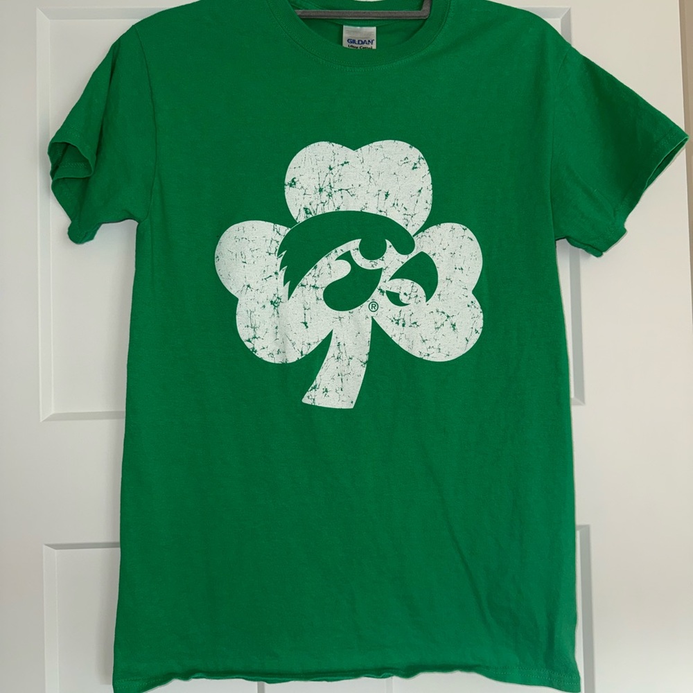 Gildan Green Hawkeye Shamrock Short Sleeve Tee